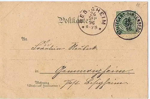 Litho,Gruß aus Stuttgart