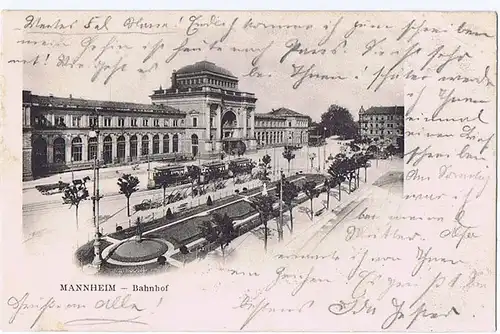 Litho,Gruß aus Mannheim gel. 1903 