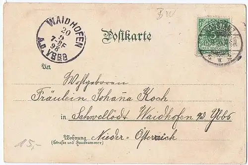 Litho,Gruß aus Konstanz,gel.1898