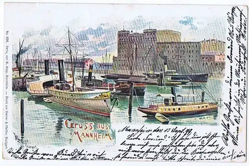 Gruß aus Mannheim 1899 