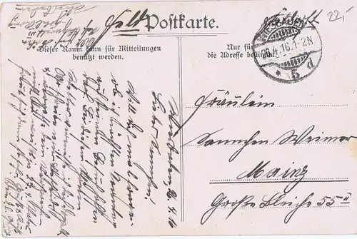 Litho,Gruß aus Wiesbaden,gel.1916