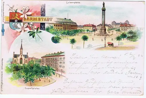 Litho,Gruß aus Hanau,ungel.um 1900