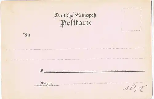 Litho,Gruß vom Niederwald,ungel.um 1900 