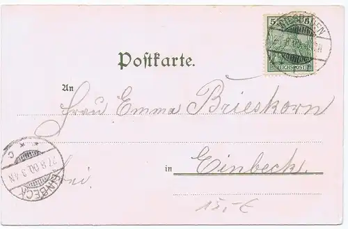 Litho,Gruß aus Wiesbaden,gel.1900