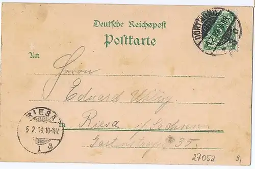 Litho,Gruß aus Dortmund,gel.1899 