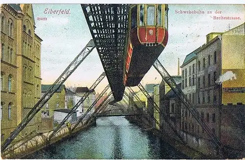 Litho,Gruß aus Elberfeld,gel.1913