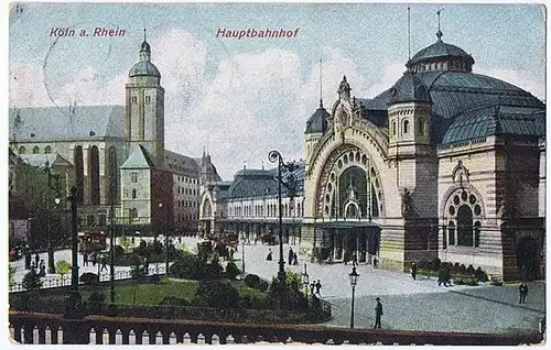 Litho,Gruß aus Köln,gel.1907