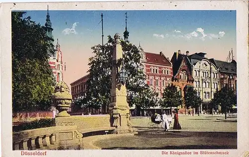 Litho,Gruß aus Düsseldorf,gel.um 1910