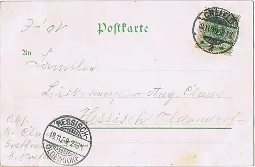 Litho,Gruß aus Düsseldorf,gel.1898