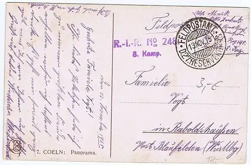 Gruß aus Köln gel.1915