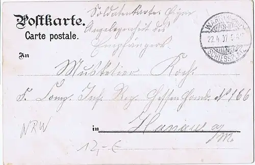 Litho,Gruß aus Köln gel.1897