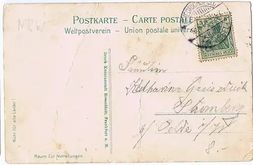 Litho,Gruß aus Friedrichsfeld gel.1906