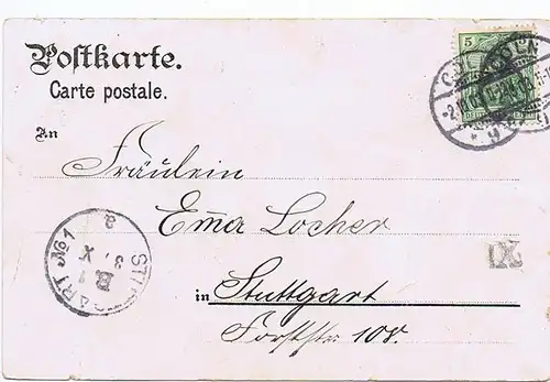 Litho,Gruß aus Köln gel.1903