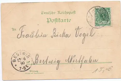 Litho,Gruß aus Hamburg,gel.1902