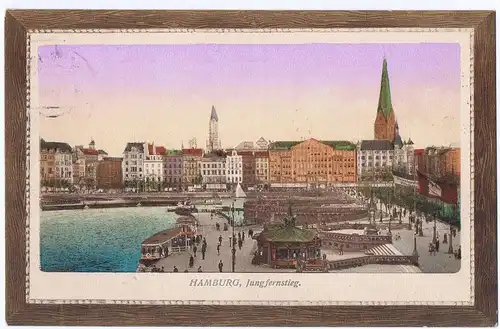 Litho,Gruß aus Hamburg,gel.1913