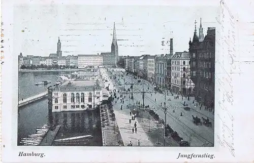 Litho,Gruß aus Hamburg,gel.1905