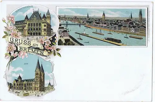 Gruß aus Bremen,ungel.um 1900