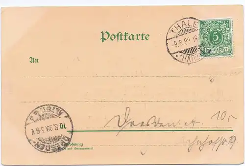 Litho,Gruß aus Bremen,Halt gegen das Licht gel.1899