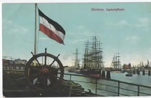 Hamburg Segelschiffhafen gel. 1915