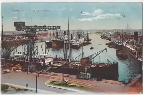 Hamburg Hafen gel.1915