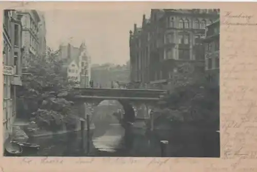 Hamburg Ellentorsbrücke gel 1920