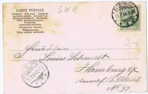 Litho,Gruß aus Flensburg,gel.1904