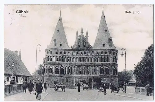 Litho,Gruß aus Lübeck,gel.1906