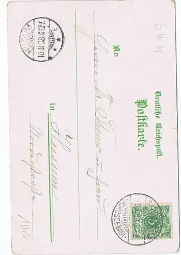 Litho,Gruß aus Kiel,gel.1898