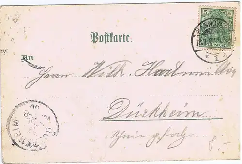 Litho,Gruß aus Hannover,gel.1900