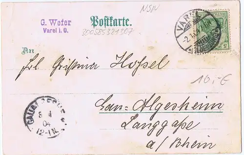 Litho,Gruß aus Hameln,gel.1898