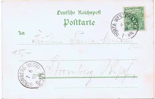 Litho,Gruß aus Hannover,gel.1898 