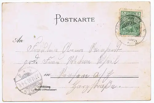 Litho,Gruß aus Braunschweig,gel.1900 