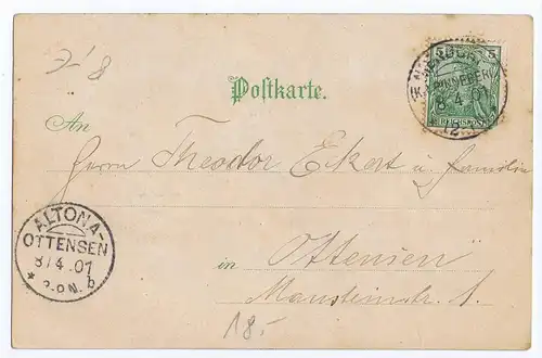 Litho,Gruß aus Hannover,gel.1901 