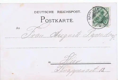 Litho,Gruß aus Hannover,gel.1903