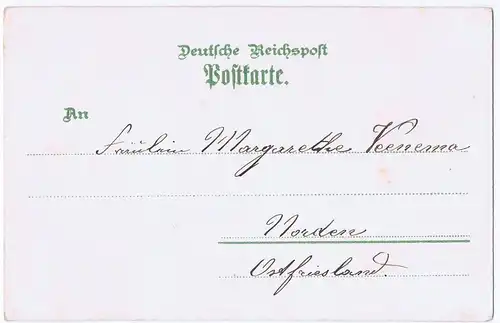 Litho,Gruß aus Hannover,gel.im Brief um 1900