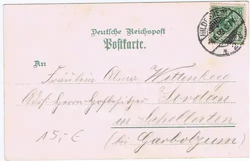 Litho,Gruß aus Hildesheim,gel.1899