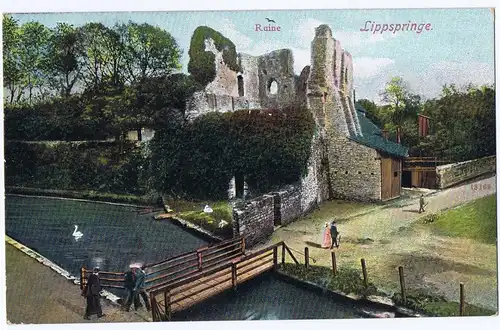 Ruine Lippspringe,gel.1909