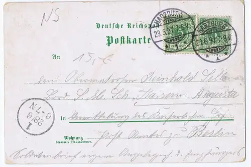 Litho,Gruß aus Bad Harzburg,gel.1897