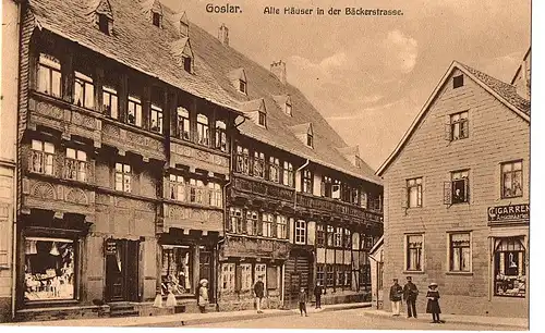 alte Karte Goslar ungel.um1910