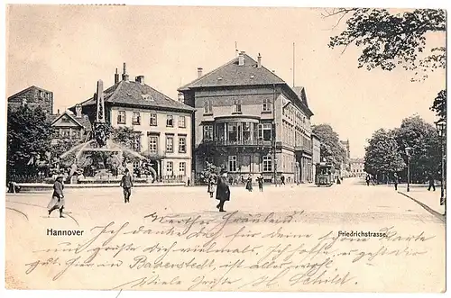 Alte Karte Litho Hannover gel.1901