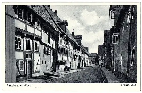 alte Karte Rinteln an der Weser ungel.um1910