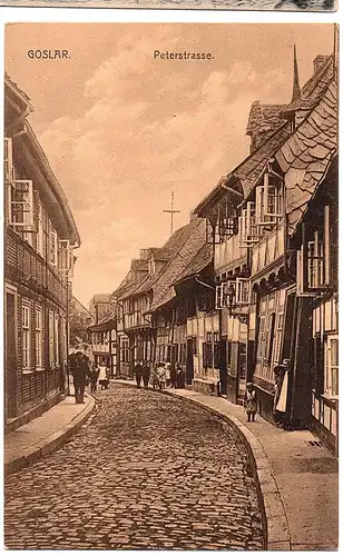 alte Karte Goslar ungel.um1910