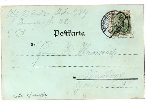 Litho Gruß aus Königswintergel. 1900