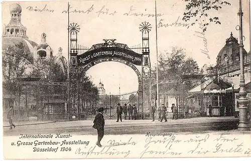 Litho Düsseldorf gel.1900