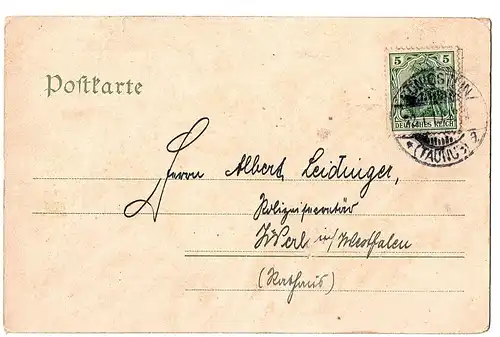 alte AK Königstein gel. 1910