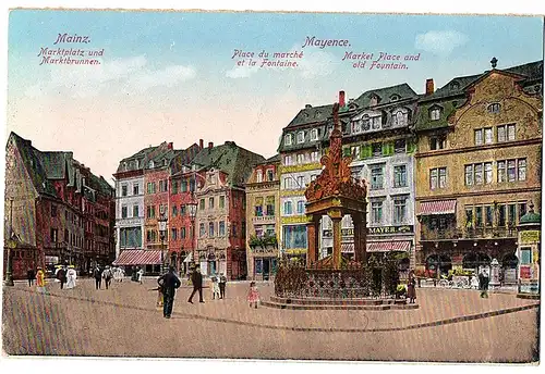 alte AK Mainz gel. 1911