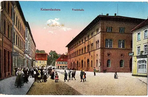 alte AK Kaiserslautern gel. 1917