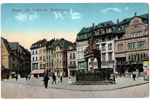 alte AK Mainz gel. 1911