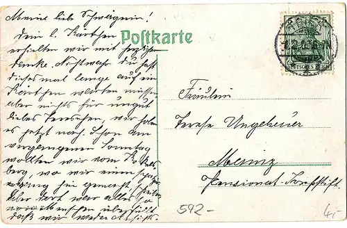 alte AK Mainz gel. 1909