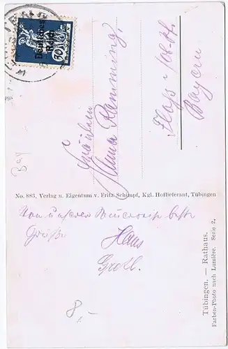 Alte AK Tübingen gel.um 1910